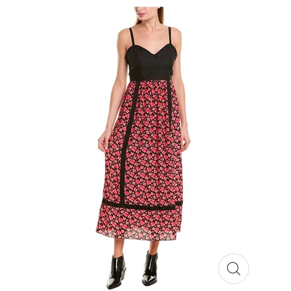 Anna Sui Dresses & Skirts - NWT ANNA SUI SILK MAXI DRESS WILDFLOWERS IN THE WIND